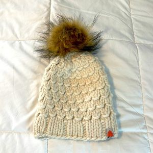 STIK Sh*t That I Knit ~ The Gunn Beanie, Merino Wool in White Lie